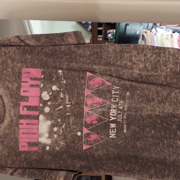 Vimtage Unisex Pink Floyd tshirt gray/pink 2x - Picture 1 of 9